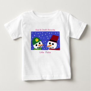 CAMISETA DE BEBÉ EL PEQUEÑO BEBÉ DE LA PAREJA FAVORITA DE LA PAPÁ Y