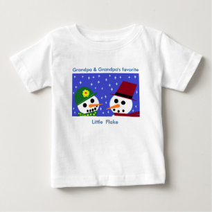 CAMISETA DE BEBÉ EL PEQUEÑO BEBÉ FAVORITO DE GRANDPA Y GRANDPA TEE