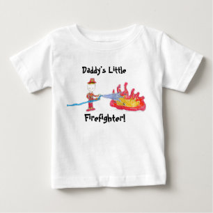 Camiseta De Bebé ¡El pequeño bombero del papá!
