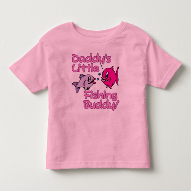 CAMISETA DE BEBÉ ¡EL PEQUEÑO BUDDY DE PESCA DE DADDY! (Anverso)