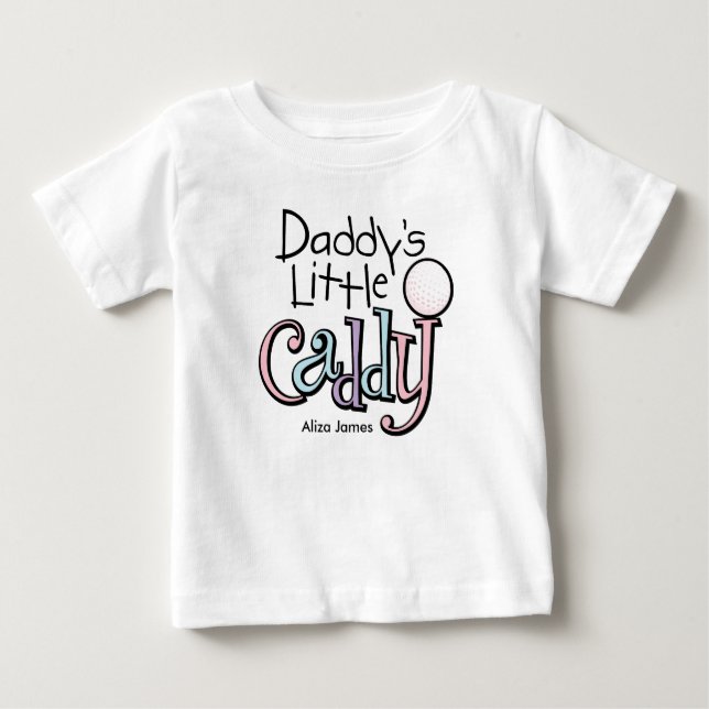 Camiseta De Bebé El pequeño Caddy de papá (Anverso)
