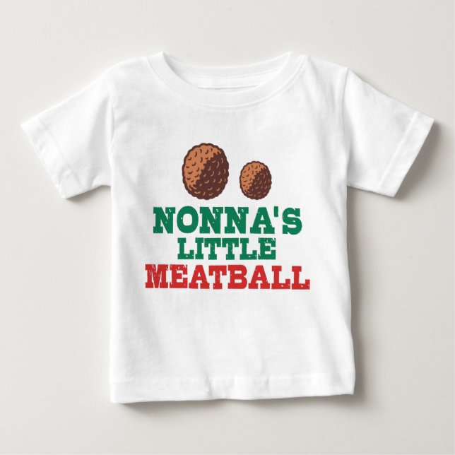 Camiseta De Bebé El pequeño charlatán de Nonna (Anverso)