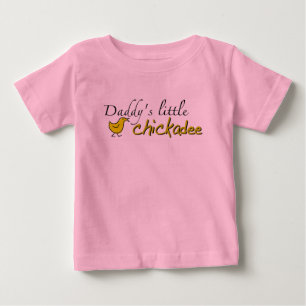 Camiseta De Bebé El pequeño chickadee del papá