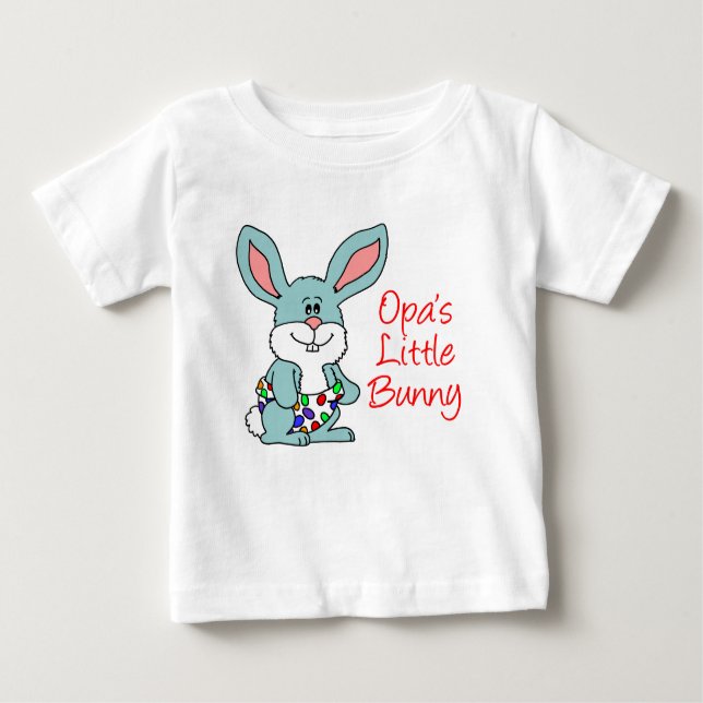 Camiseta De Bebé El pequeño conejo de Opa (Anverso)