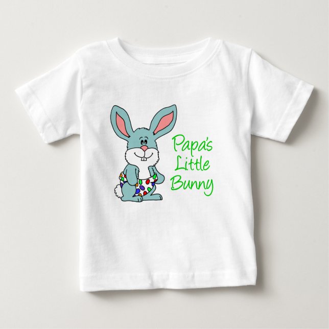 Camiseta De Bebé El pequeño conejo de papá (Anverso)