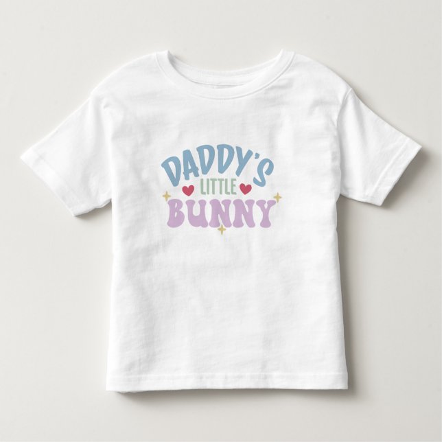 Camiseta De Bebé El pequeño conejo de papá (Anverso)