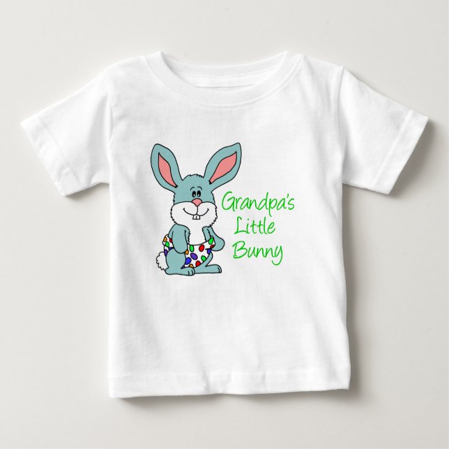 Camiseta De Bebé El pequeño conejo del abuelo (Anverso)