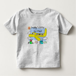 Camiseta De Bebé "El pequeño copiloto del papá" embroma las