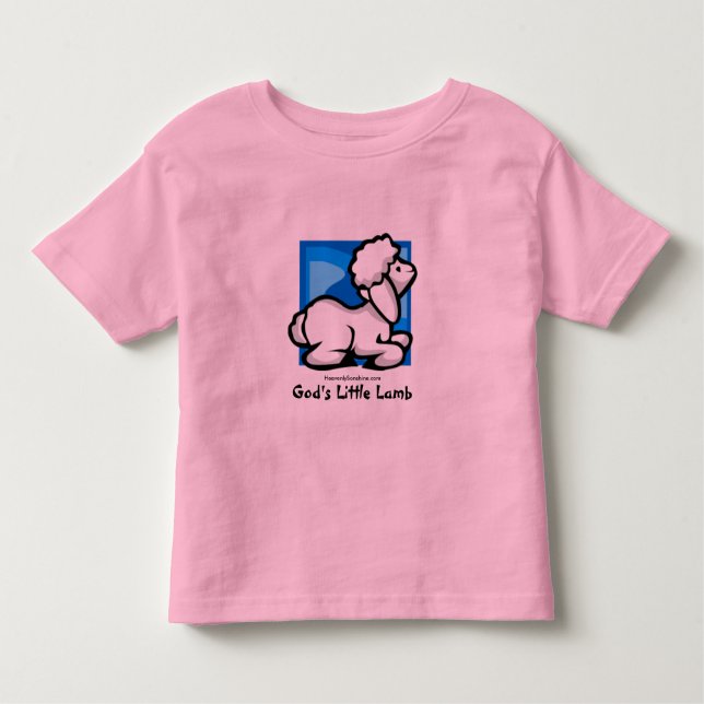 Camiseta De Bebé El pequeño cordero de dios (Anverso)