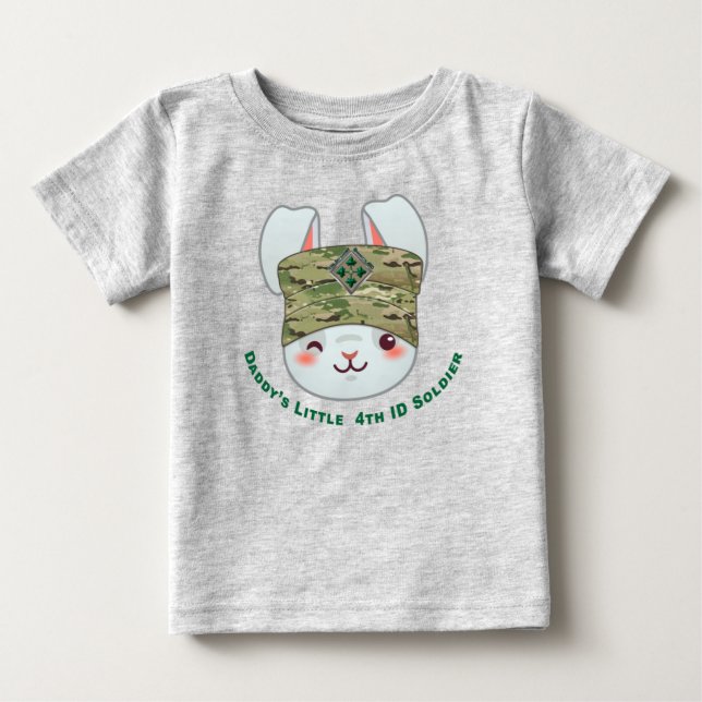 Camiseta De Bebé "El pequeño cuarto soldado de la División de Infan (Anverso)