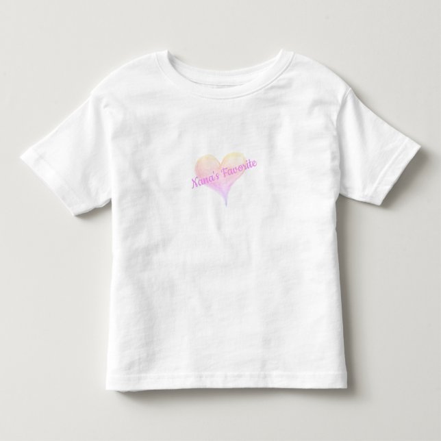 Camiseta De Bebé El pequeño favorito de Nana, Tee (Anverso)