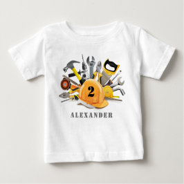 Camiseta De Bebé El pequeño Handyman en construcción Cumpleaños