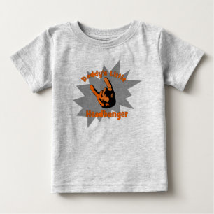 Camiseta De Bebé El pequeño Headbanger del papá