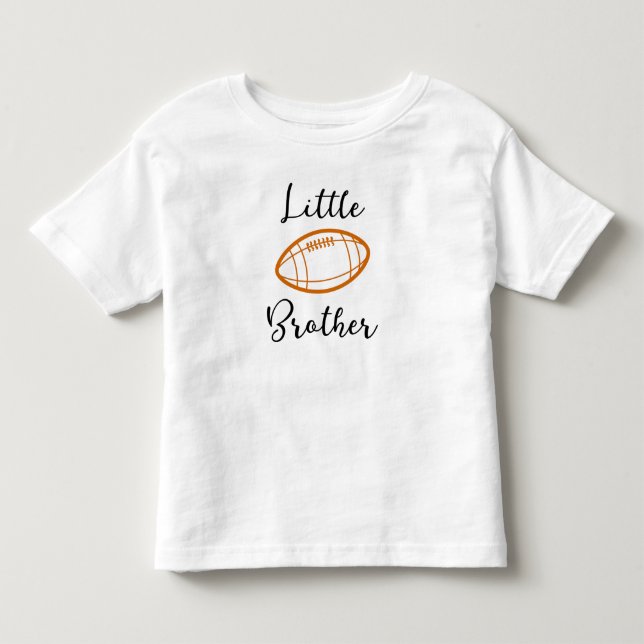 Camiseta De Bebé El pequeño hermano ~ hermano diseña el fútbol (Anverso)