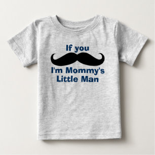 Camiseta De Bebé El pequeño hombre de Mustache Mami