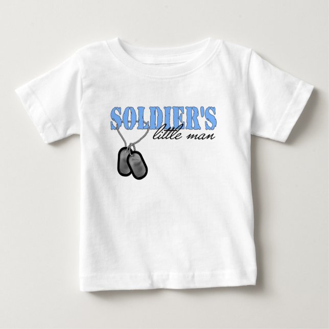 Camiseta De Bebé El pequeño hombre del soldado (Anverso)