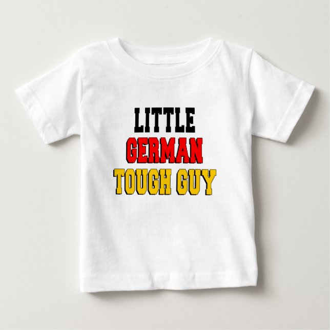 Camiseta De Bebé El pequeño hombre duro alemán (Anverso)