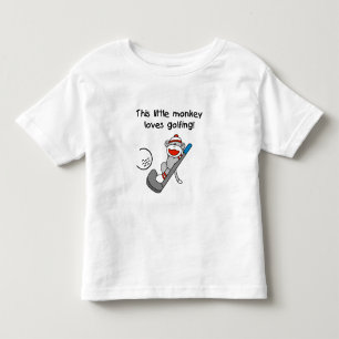 Camiseta De Bebé El pequeño mono ama el Golfing
