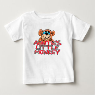 Camiseta De Bebé El pequeño mono de la tía
