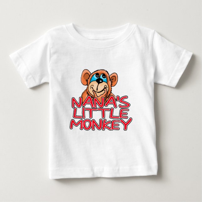 Camiseta De Bebé El pequeño mono de Nana (Anverso)