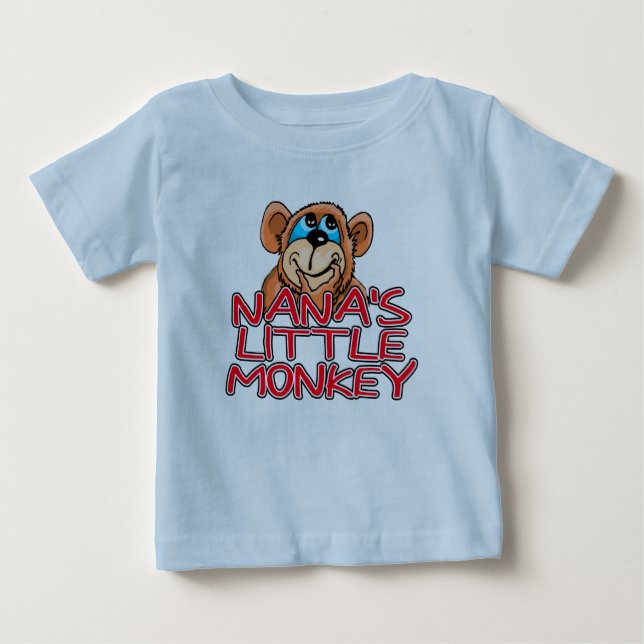Camiseta De Bebé El pequeño mono de Nana (Anverso)
