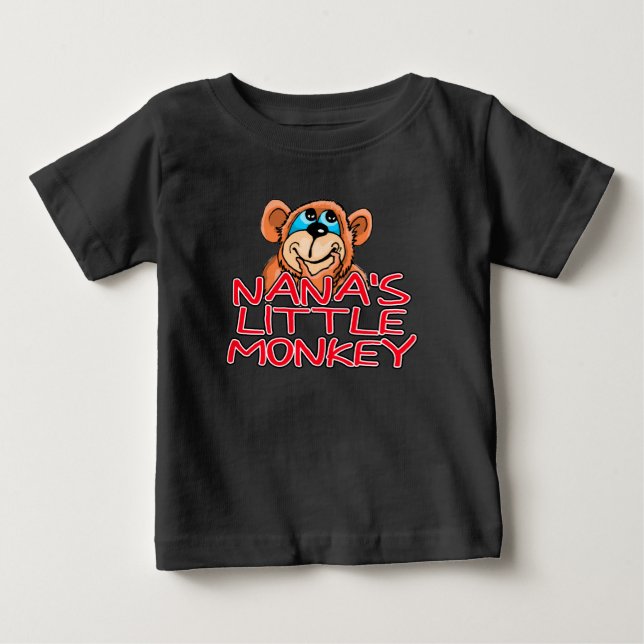 Camiseta De Bebé El pequeño mono de Nana (Anverso)