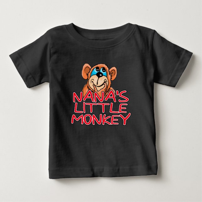 Camiseta De Bebé El pequeño mono de Nana (Anverso)