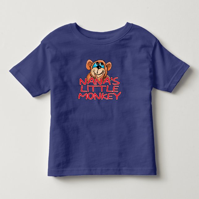Camiseta De Bebé El pequeño mono de Nana (Anverso)