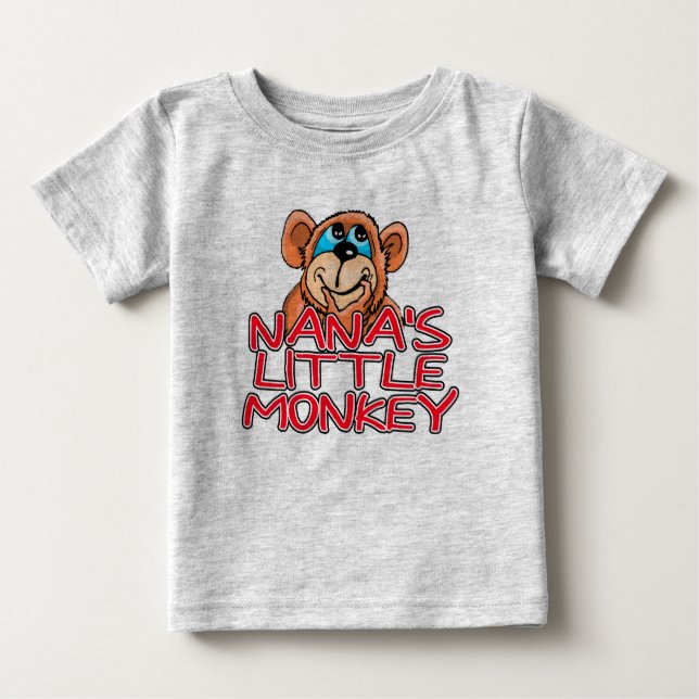 Camiseta De Bebé El pequeño mono de Nana (Anverso)