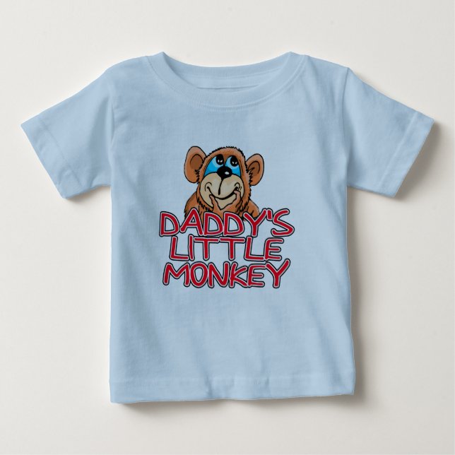 Camiseta De Bebé El pequeño mono de papá (Anverso)