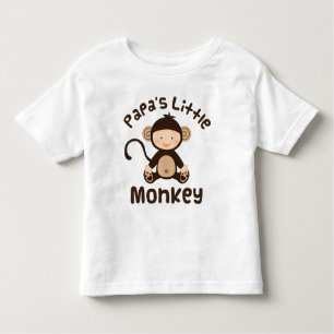 Camiseta De Bebé El pequeño mono Papas