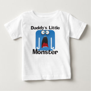 Camiseta De Bebé El pequeño monstruo azul de papá