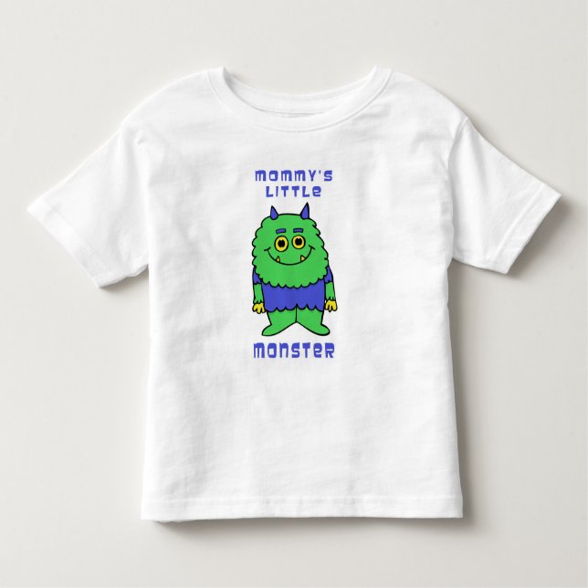 Camiseta De Bebé El pequeño monstruo de la mamá (Anverso)