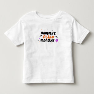 Camiseta De Bebé El pequeño monstruo de la mami adoraba Halloween