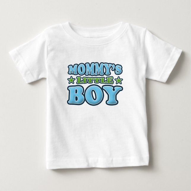 Camiseta De Bebé El pequeño niño de mamá (Anverso)