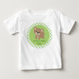 Camiseta De Bebé El pequeño oso personalizado - el pequeño oso de N
