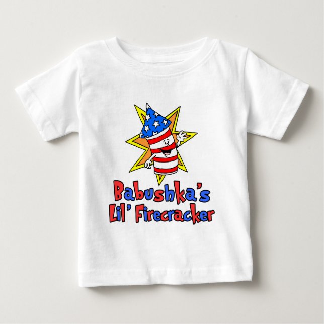 Camiseta De Bebé El pequeño petardo de Babushka (Anverso)