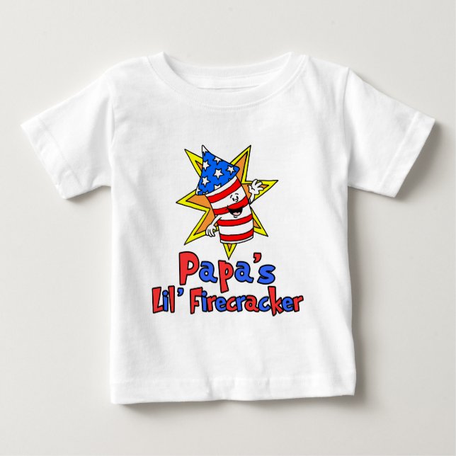 Camiseta De Bebé El pequeño petardo de papá (Anverso)