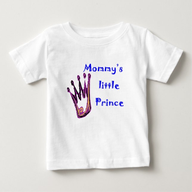 Camiseta De Bebé El pequeño príncipe de mamá (Anverso)