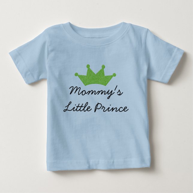 Camiseta De Bebé El pequeño príncipe de mamá (Anverso)