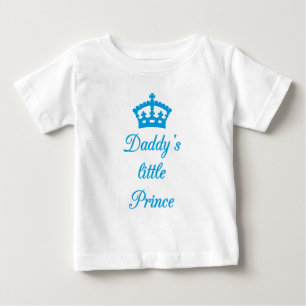 Camiseta De Bebé El pequeño príncipe del papá, diseño del texto con