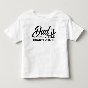 Camiseta De Bebé El pequeño quarterback de papá chico fútbol americ