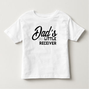 Camiseta De Bebé El pequeño receptor de fútbol americano de papá