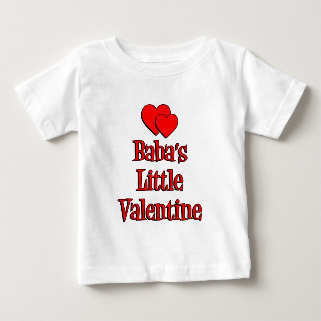 Camiseta De Bebé El pequeño San Valentín de Baba (Anverso)