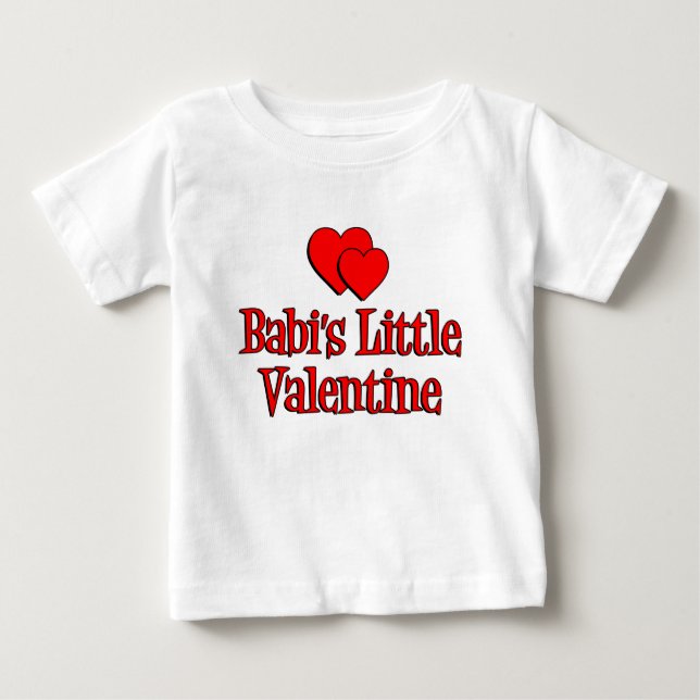 Camiseta De Bebé El pequeño San Valentín de Babi (Anverso)