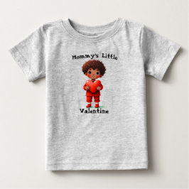 Camiseta De Bebé El pequeño San Valentín de mamá
