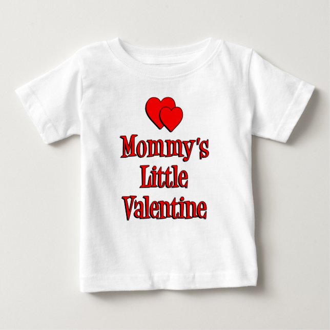 Camiseta De Bebé El pequeño San Valentín de mamá (Anverso)
