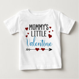 Camiseta De Bebé "El pequeño San Valentín de mamá" con corazones y 