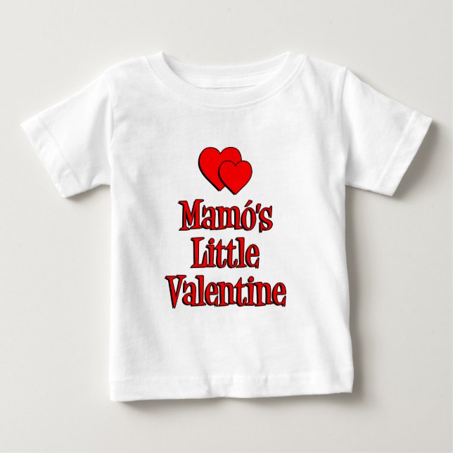 Camiseta De Bebé El pequeño San Valentín de Mamo (Anverso)