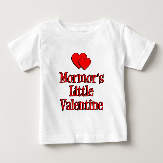 Camiseta De Bebé El pequeño San Valentín de Mormor (Anverso)